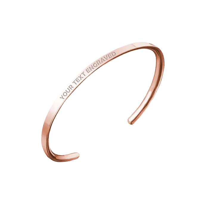 Custom Thin Rose Gold Bracelet - MySoul