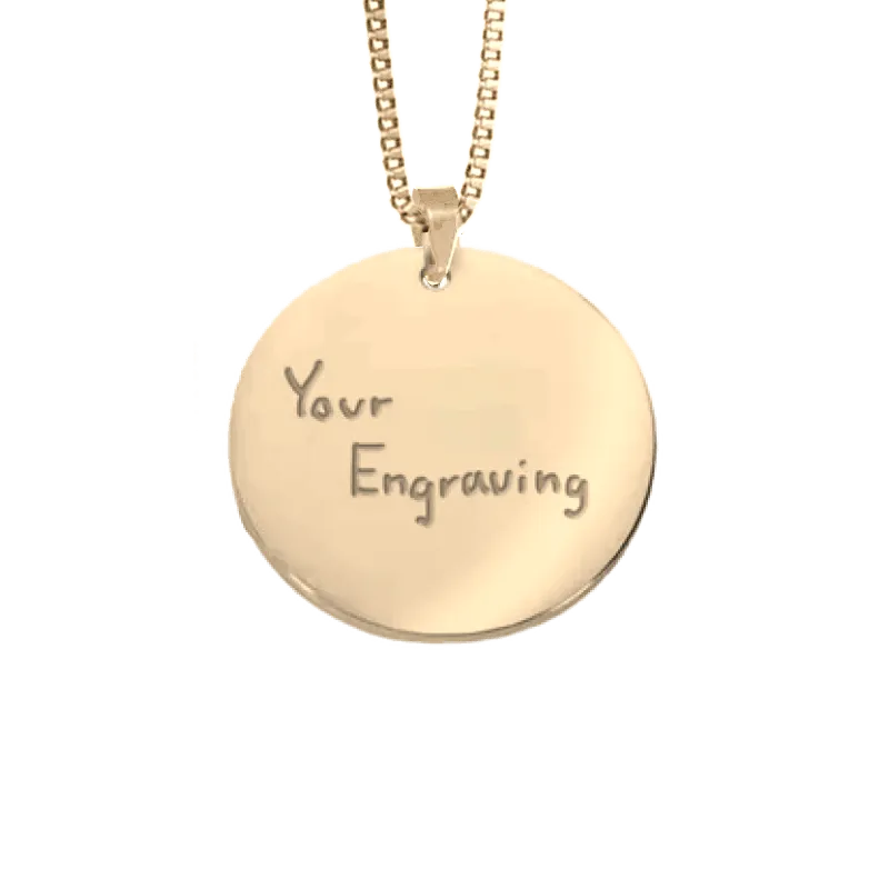 Handwriting Gold Necklace - MySoul