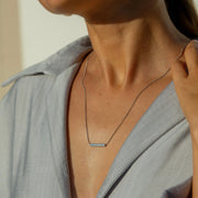 Horizontal Silver Necklace - MySoul