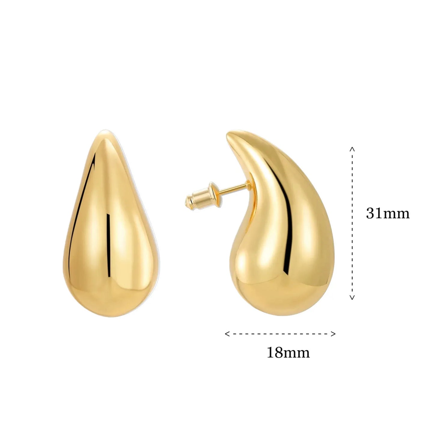 Drop Earrings Gold Color - MySoul