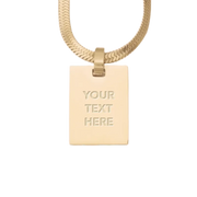 Custom Pendant Necklace Gold - MySoul