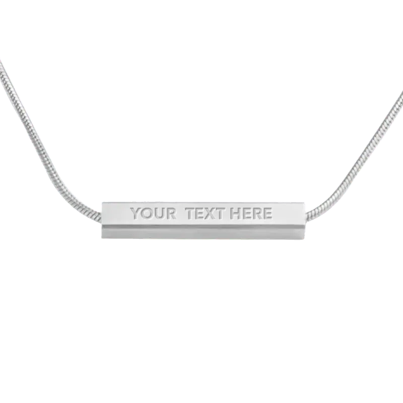 Horizontal Silver Necklace - MySoul