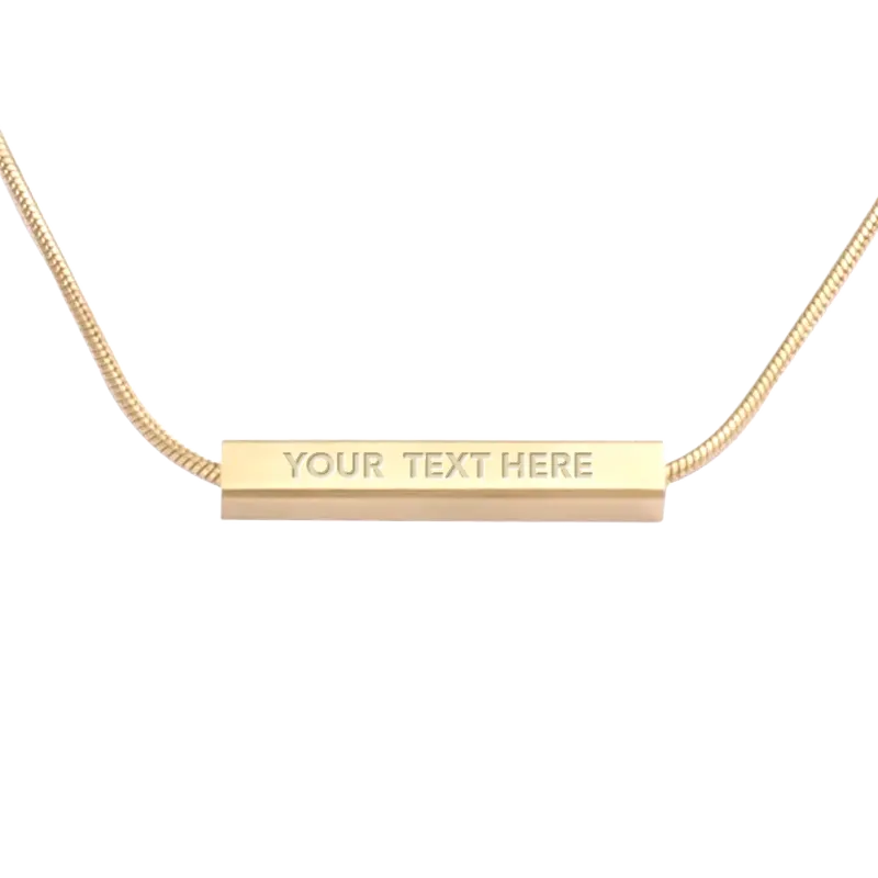 Horizontal Gold Necklace - MySoul