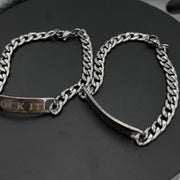 Custom Chain Silver Bracelet